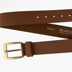 Amsterdam Heritage Womens Brown Leather Belt - Leather Belt for Women